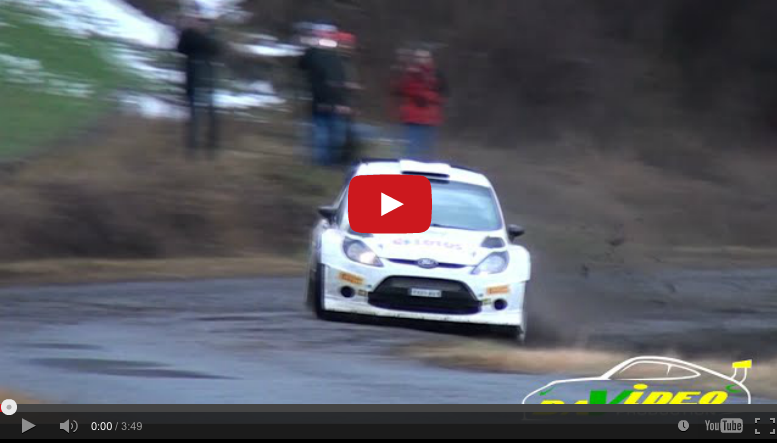 Robert Kubica et sa Ford Fiesta WRC en essais pour le Rallye Monte Carlo 2015