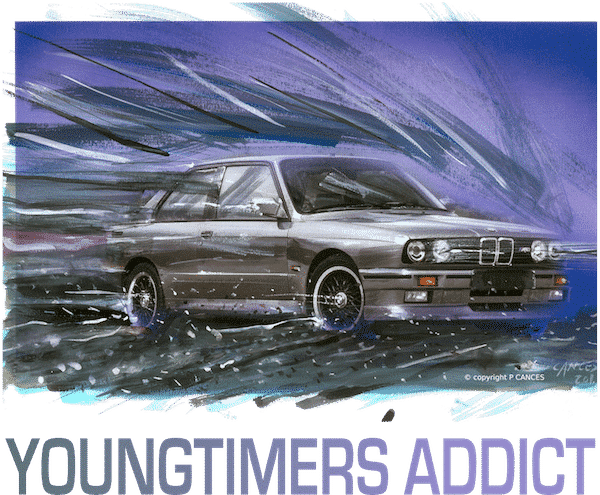 M3 YOUNTIMERS ADDICT 600 dessin BMW M3 E30 YOUNTIMERS ADDICT
