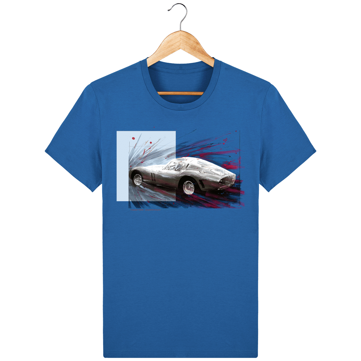 Tee shirt Ferrari GT0 devant coloris 2 - Royal Blue - Face royal-blue_face