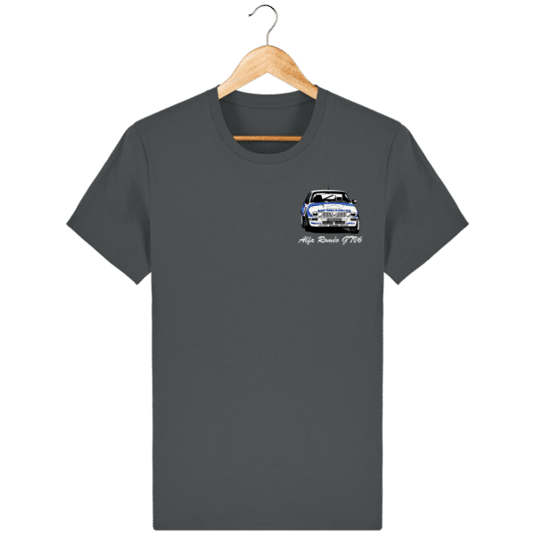 T-shirt anthracite Alfa Roméo GTV6 gr A Christian Rigollet