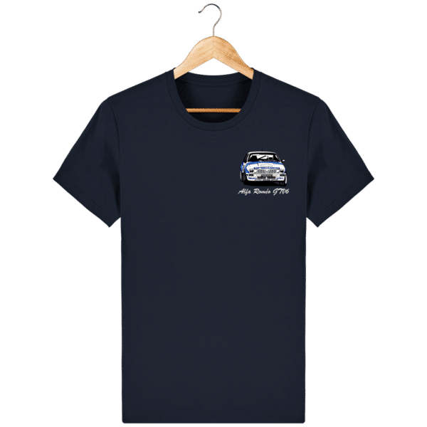 T-shirt bleu marine Alfa Roméo GTV6 gr A Christian Rigollet