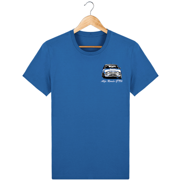 Alfa Romeo GTV6 gr A royal blue t-shirt Christian Rigollet