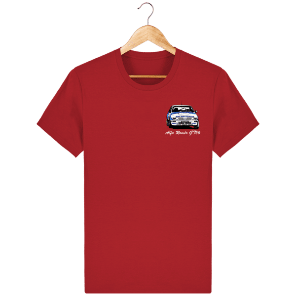 T-shirt rouge Alfa Roméo GTV6 gr A Christian Rigollet