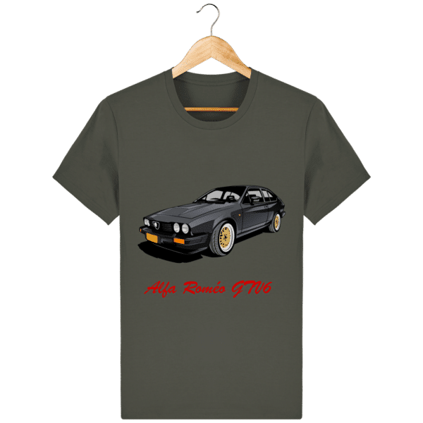 T-shirt Alfa Roméo GTV6 gris foncé - Khaki - Face