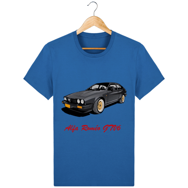 T-shirt Alfa Roméo GTV6 gris foncé - Royal Blue - Face