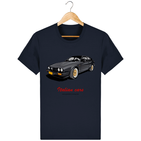 T-shirt Italian Cars GTV6 dark gray - French Navy - Face