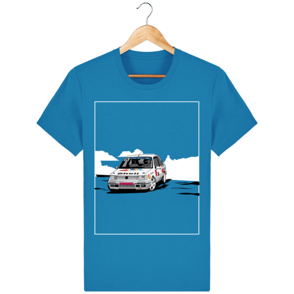 Peugeot Talbot Sport 309 GTI 16 grA PTS T-shirt - Azure - Face