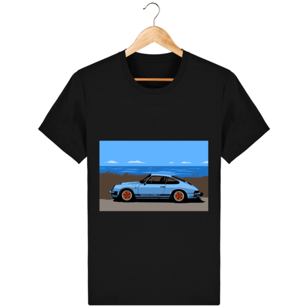 T-shirt Porsche 911 3,2l Carrera bord de mer - black_face