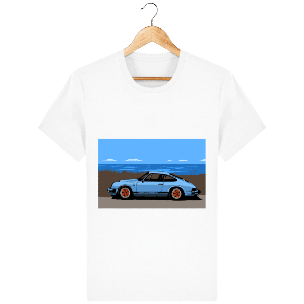 T-shirt Porsche 911 3,2l Carrera bord de mer - white_face