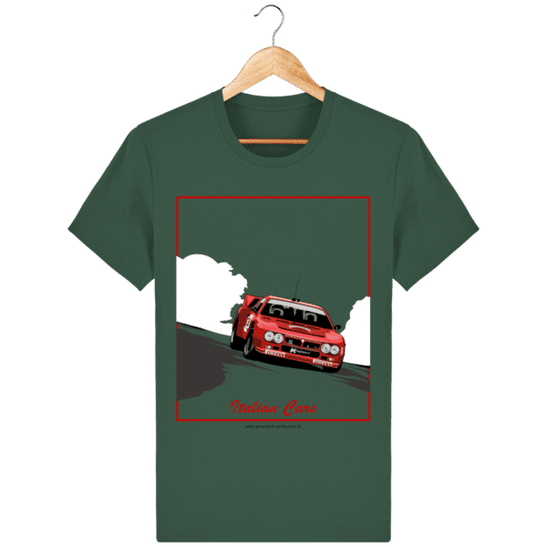 Lancia 037 Italian Cars T-shirt - bottle-green_face