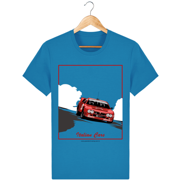 T-shirt Lancia 037 Italian Cars - azur_face