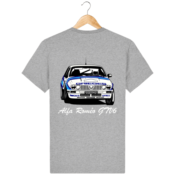 Alfa Romeo GTV6 gr A moiré gray t-shirt Christian Rigollet