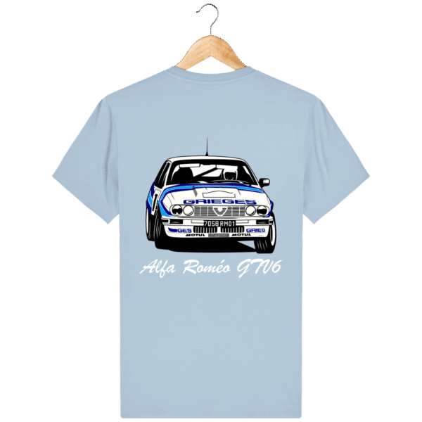 Alfa Romeo GTV6 gr A sky blue t-shirt Christian Rigollet