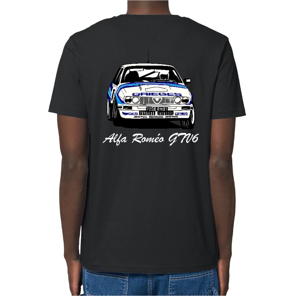 T-Shirt-GTV6-Griege-dos-Black