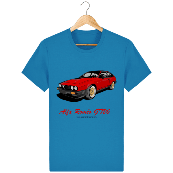 T-shirt GTV6 rouge alfa Roméo - azur_face