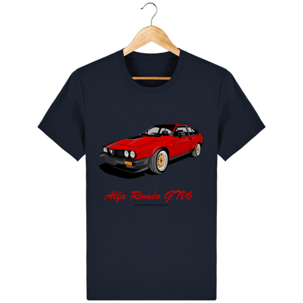 GTV6 red t-shirt alfa Romeo - french-navy_face