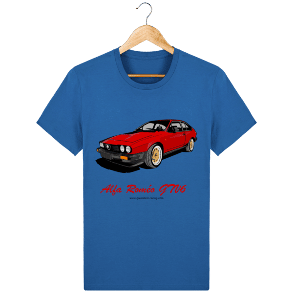 T-shirt GTV6 rouge alfa Roméo - royal-blue_face