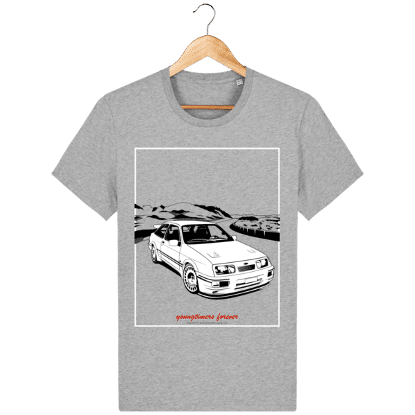 T-shirt Ford Sierra Cosworth 2rm – Youngtimers forever heather-grey_face