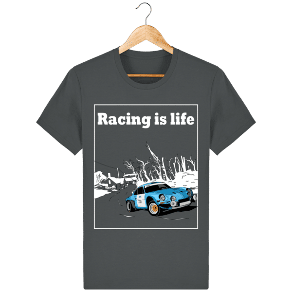 T-shirt Alpine A110 1860 usine vintage - Racing is Life anthracite_face