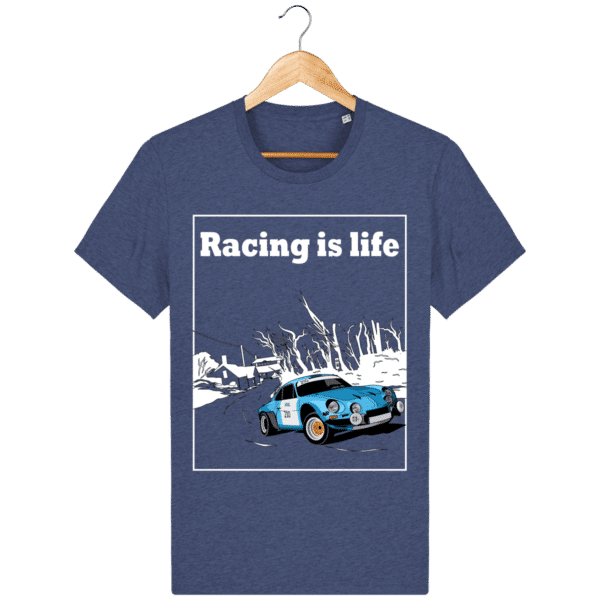 Alpine A110 1860 vintage factory t-shirt - Racing is Life dark-heather-indigo_face