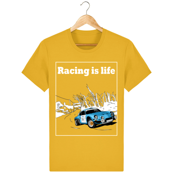 T-shirt Alpine A110 1860 usine vintage - Racing is Life spectra-yellow_face