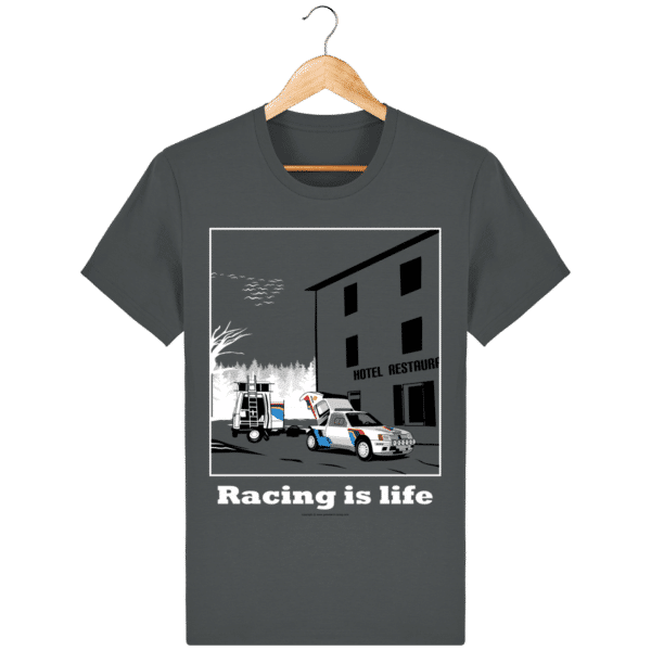 T-shirt 205 Turbo 16 assistance en essais anthracite_face