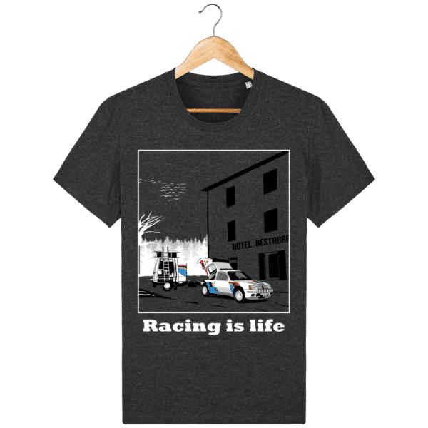 205 Turbo 16 test assistance t-shirt dark-heather-gray_face