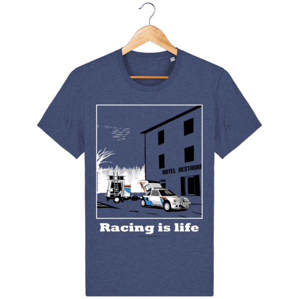 205 Turbo 16 test assistance T-shirt dark-heather-indigo_face