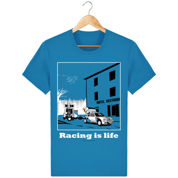 T-shirt 205 Turbo 16 assistance en essais azur_face