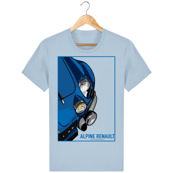 T-shirt Alpine A110 Vintage - Sky blue - Face