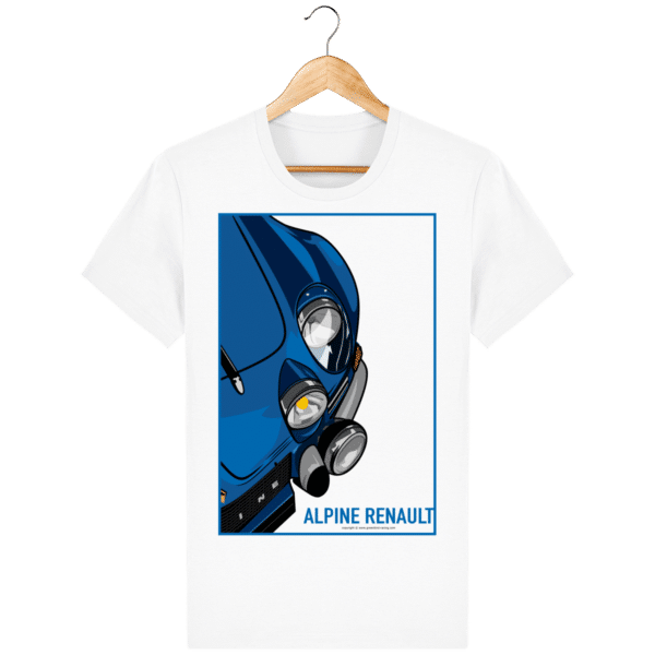 Alpine A110 Vintage T-shirt - White - Face