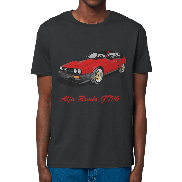 T-Shirt-Alfa-Roméo-GTV6-BLACK