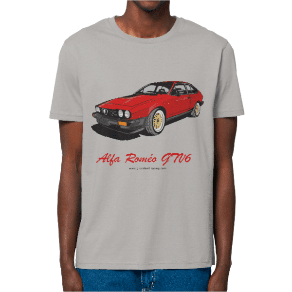T-Shirt-Alfa-Roméo-GTV6-HEATHER-GREY