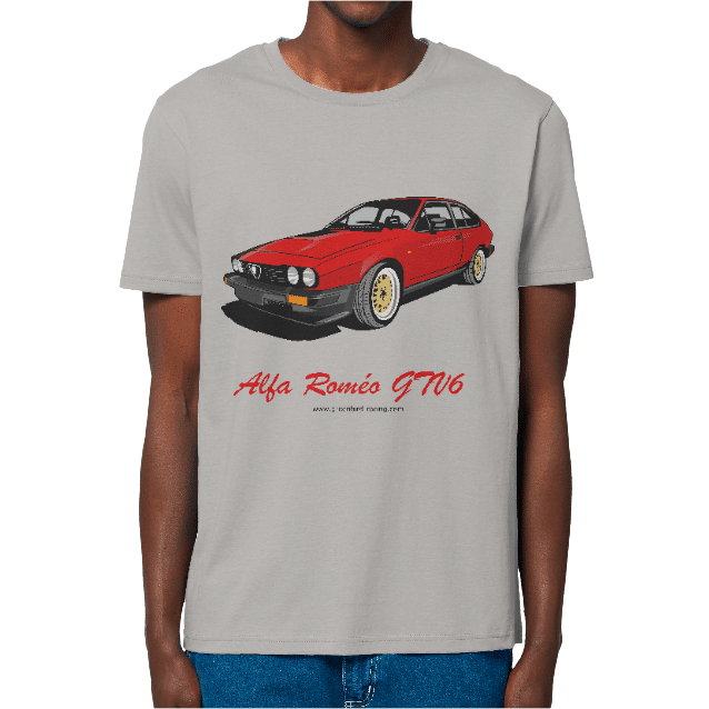 T-Shirt-Alfa-Roméo-GTV6-HEATHER-GREY