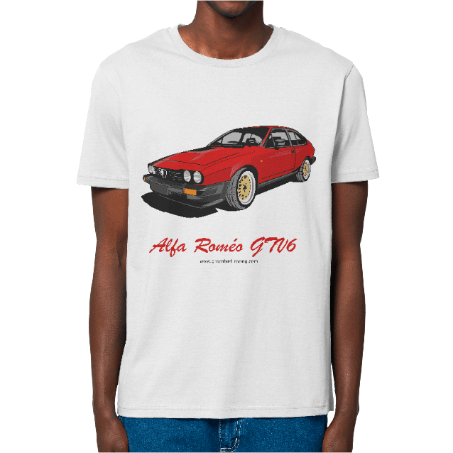 T-Shirt-Alfa-Roméo-GTV6-WHITE