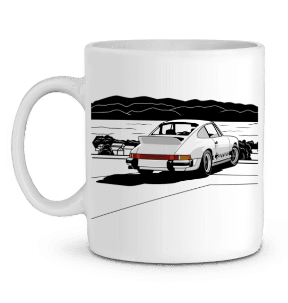 Mug Porsche 911 2,7 RS white - WHITE - Left profile