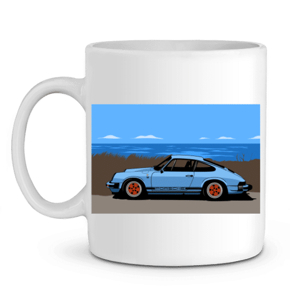 Mug Porsche 911 Carrera 3,2l - BLANC - Profil gauche