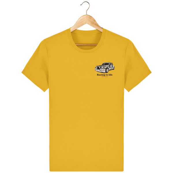 Renault maxi 5 turbo Diac t-shirt - Spectra Yellow - Face