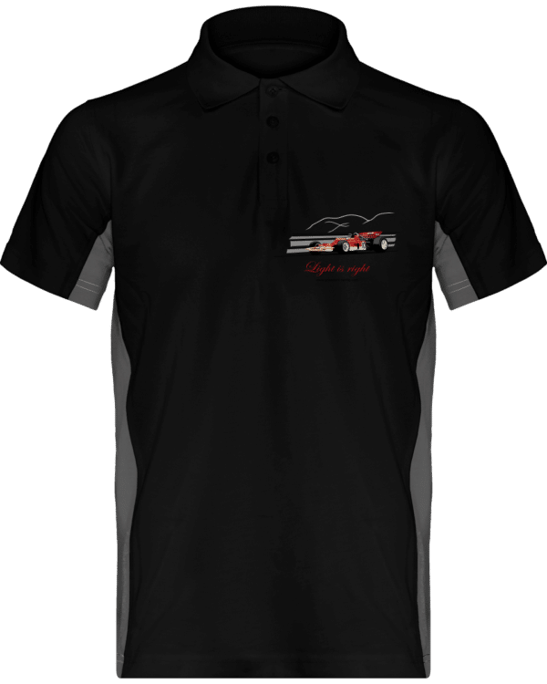 Polo Formula 1 Lotus 72 red and gold 1970 Jochen Rindt Light is right - Black / Slate Gray - Face