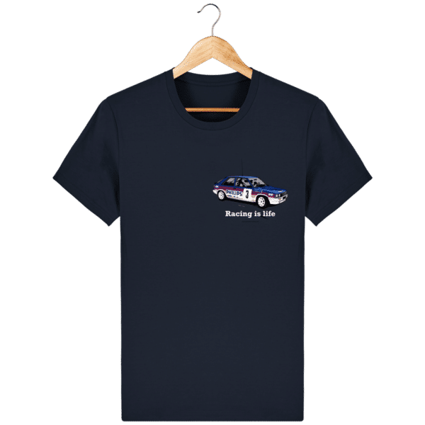 T-shirt R11 turbo de rallye grA Déco Philips Jean Ragnotti - French Navy - Face