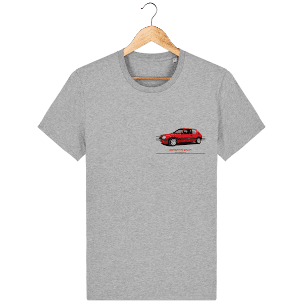 T-Shirt 205 GTI Addict coloris classiques - Heather Grey - Face