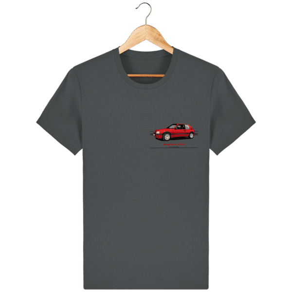 T-Shirt 205 GTI Addict coloris classiques - Anthracite - Face