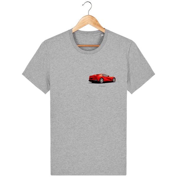 T-shirt Ferrari 812 GTS - Heather Grey - Face