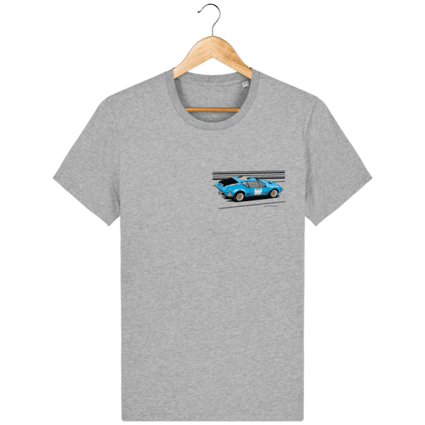 Alpine A310 group 4 rally VHC blue t-shirt - Heather Gray - Face