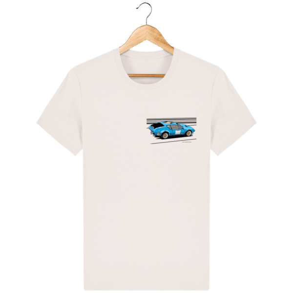 Alpine A310 group 4 rally VHC blue t-shirt - Vintage White - Face