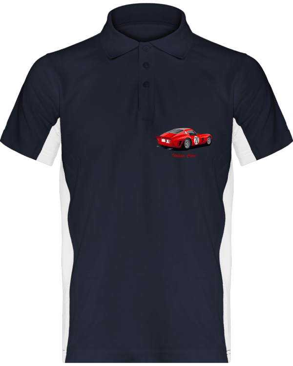 Ferrari GTO T-shirt - Navy / White - Face