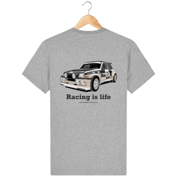 T-shirt Renault maxi 5 turbo Diac - Heather Grey - Dos