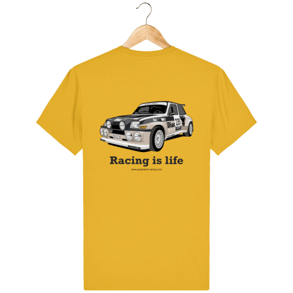 Renault maxi 5 turbo Diac t-shirt - Spectra Yellow - Back