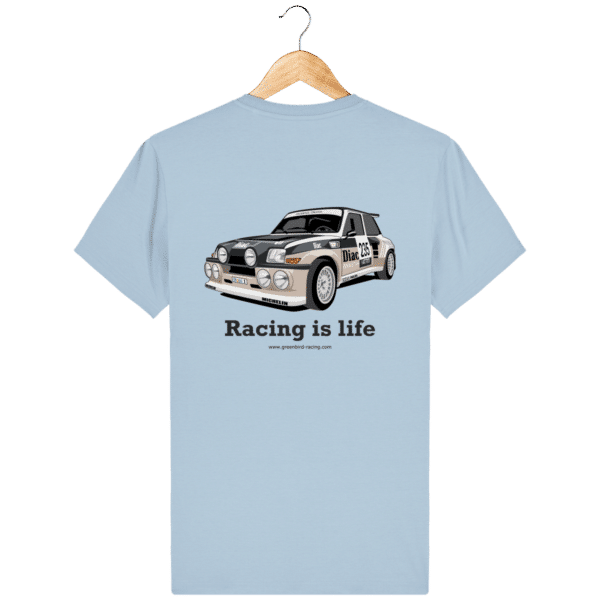 Renault maxi 5 turbo Diac t-shirt - Sky blue - Back