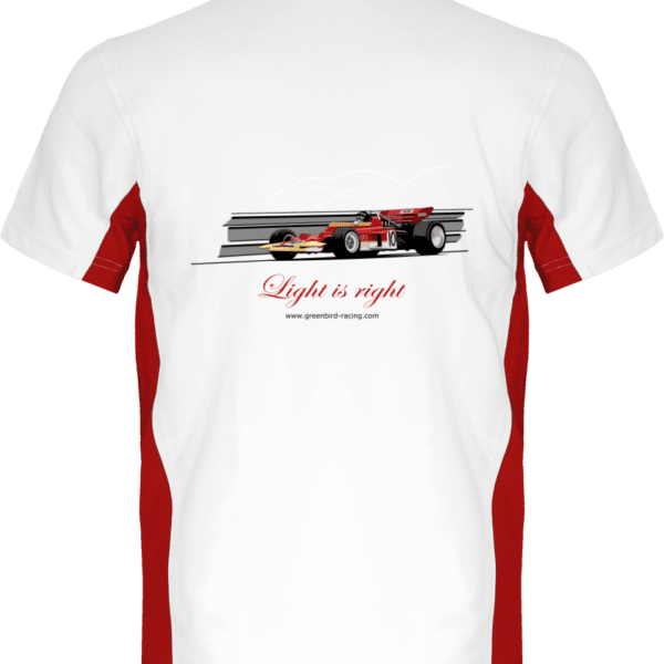 Polo Formula 1 Lotus 72 red and gold 1970 Jochen Rindt Light is right - White / Red - Dos